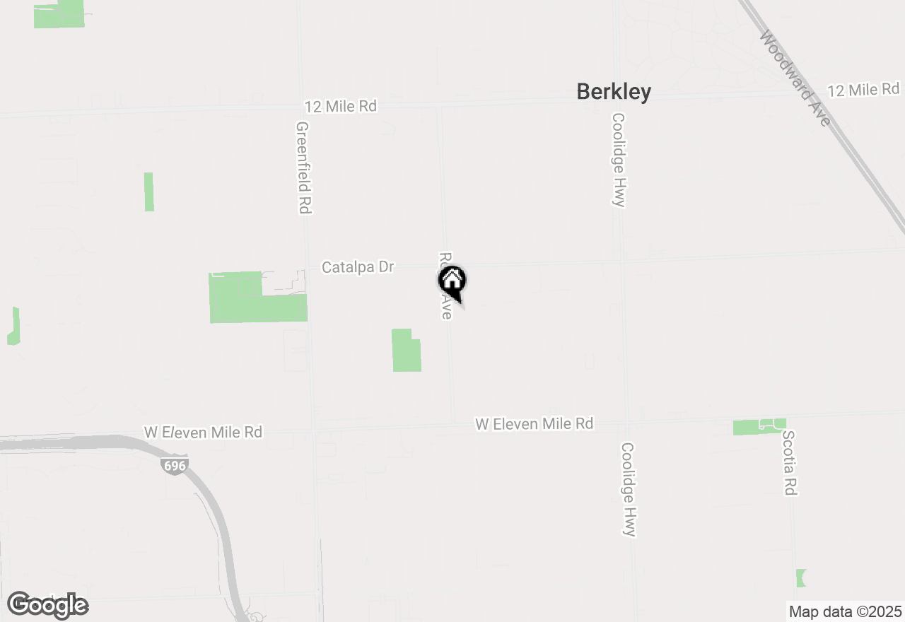 Map of 2344 Royal Avenue, Berkley, MI 48072