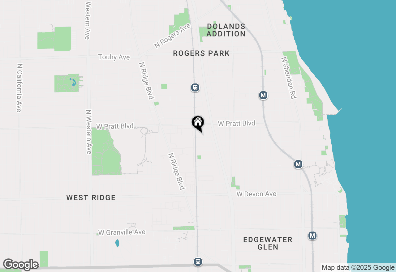 Map of 1759 W Columbia Avenue, Chicago, IL 60626