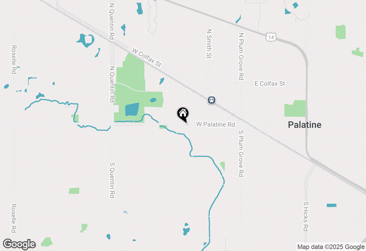 Map of 335 W Palatine Road, Palatine, IL 60067