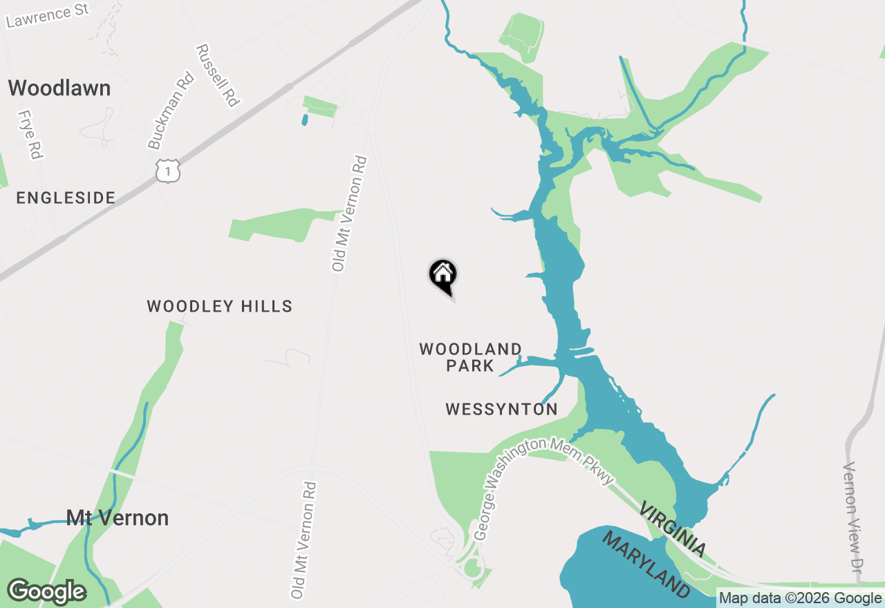 Map of 8606 Bound Brook Lane, Alexandria, VA 22309