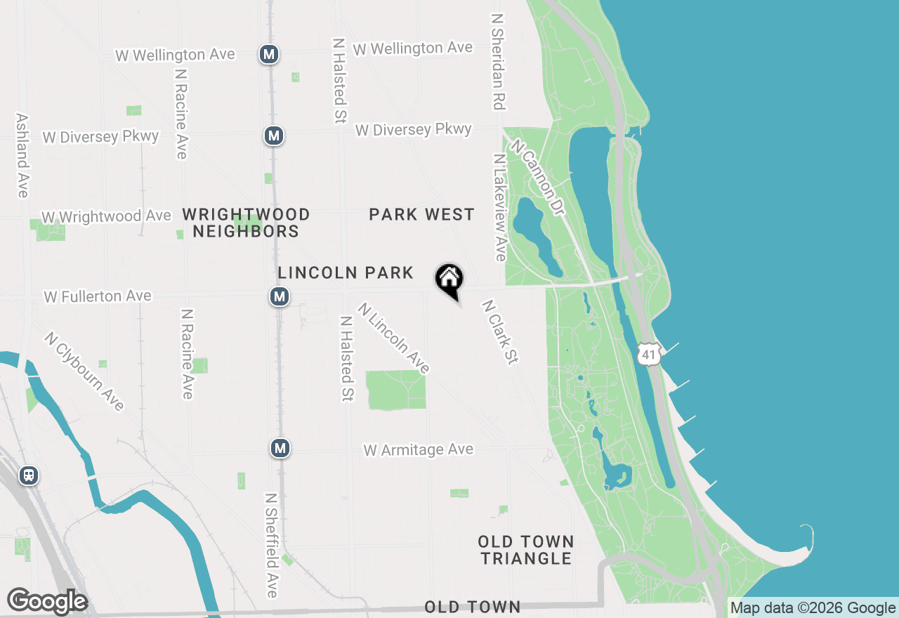 Map of 2329 N Cambridge Avenue #E, Chicago, IL 60614