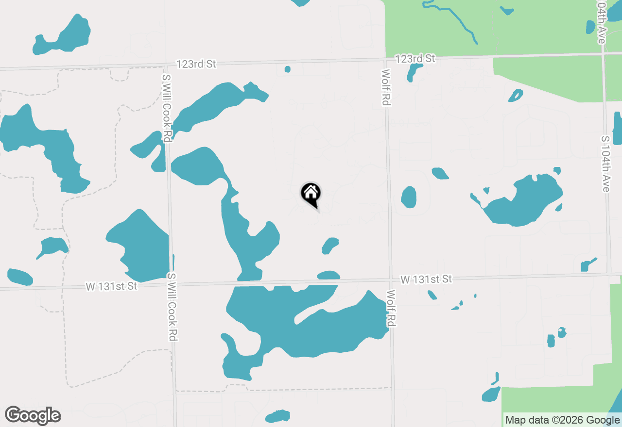 Map of 94 Old Creek Road, Palos Park, IL 60464