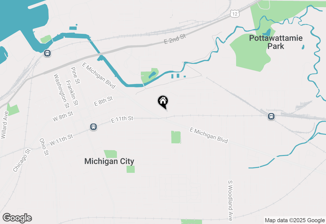 Map of 407 Holliday Street, Michigan City, IN 46360