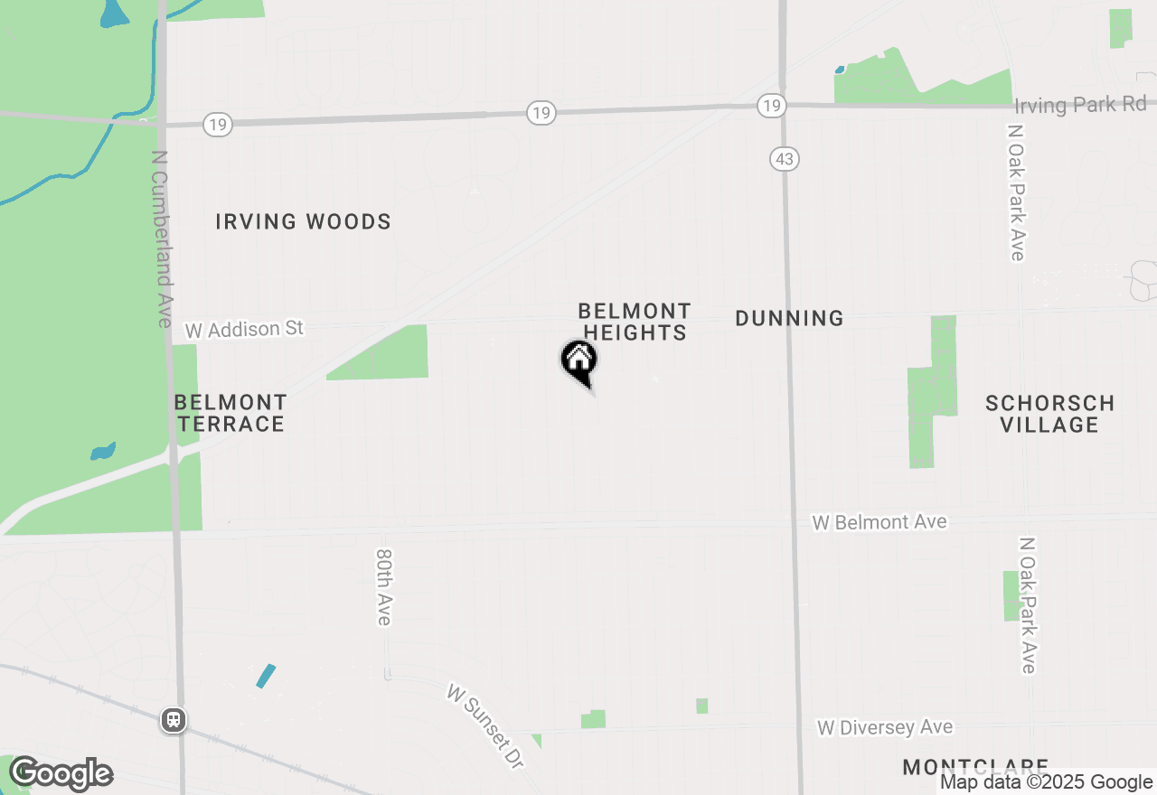 Map of 3434 N Oriole Avenue, Chicago, IL 60634