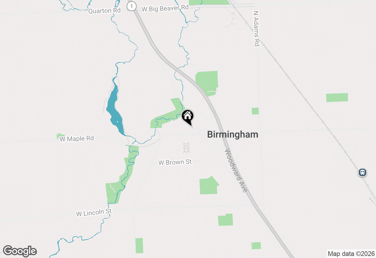 Map of 111 Willits Street, Birmingham, MI 48009