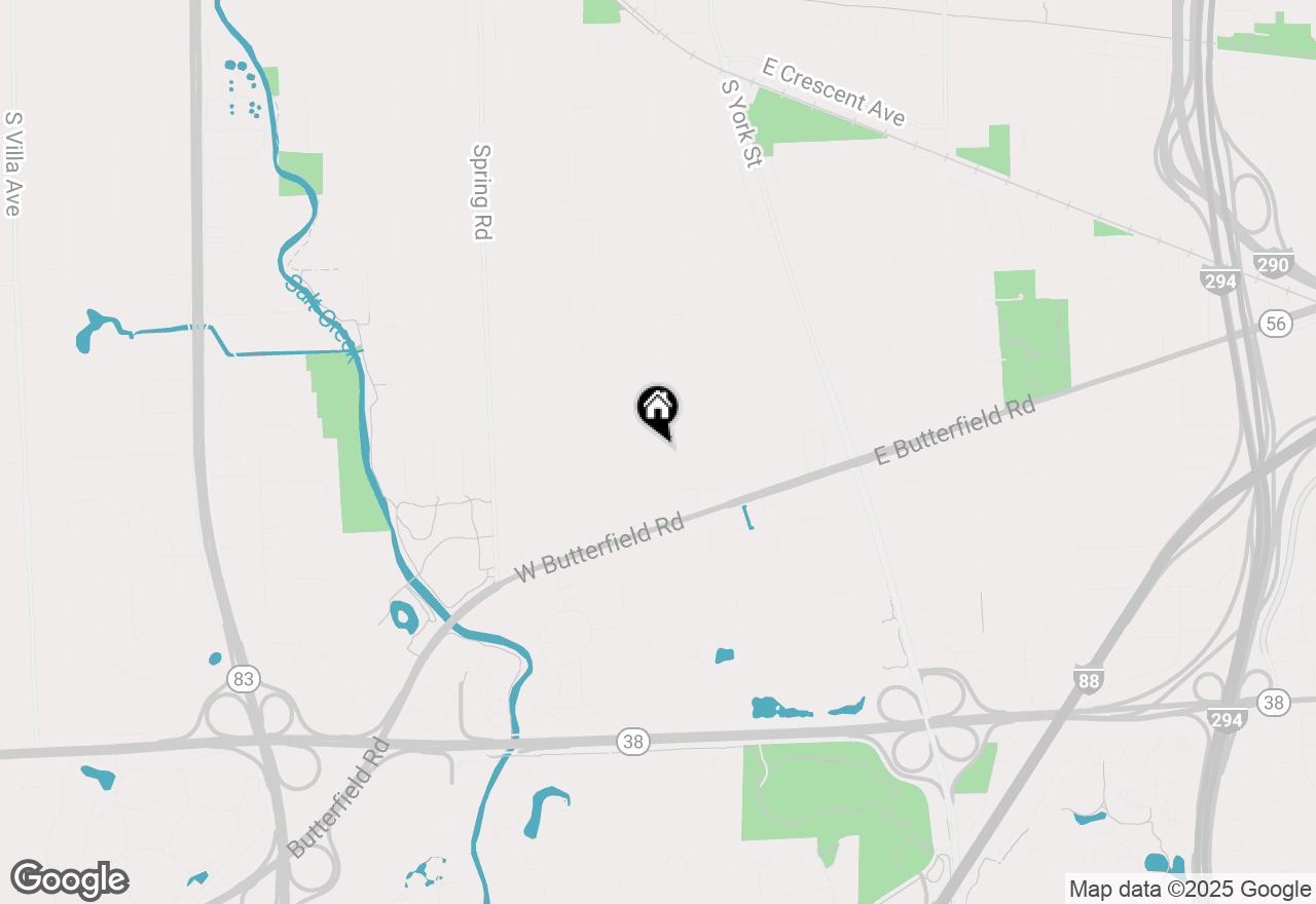 Map of 934 S Bryan Street, Elmhurst, IL 60126