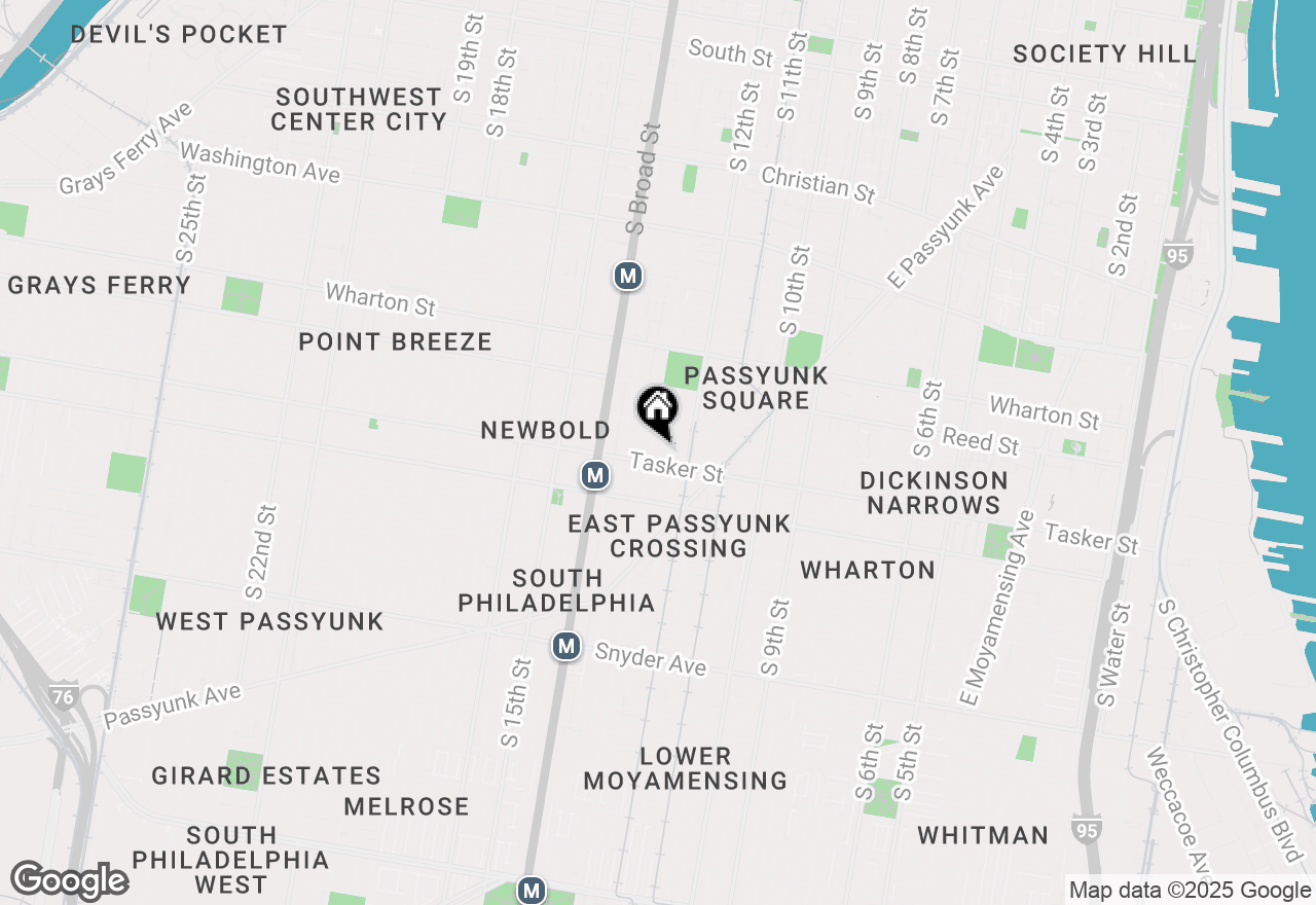 Map of 1537 S 13th Street, Philadelphia, PA 19147