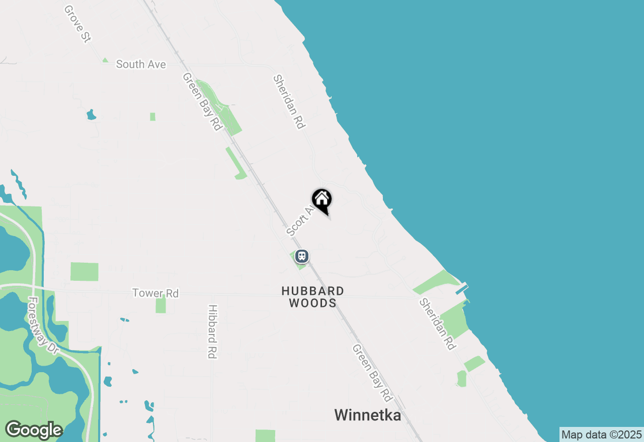 Map of 23 Old Green Bay Road, Winnetka, IL 60093