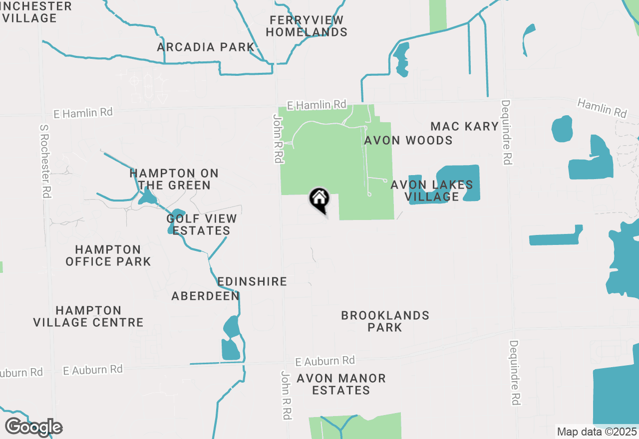 Map of 1166 Sugar Creek Drive, Rochester Hills, MI 48307