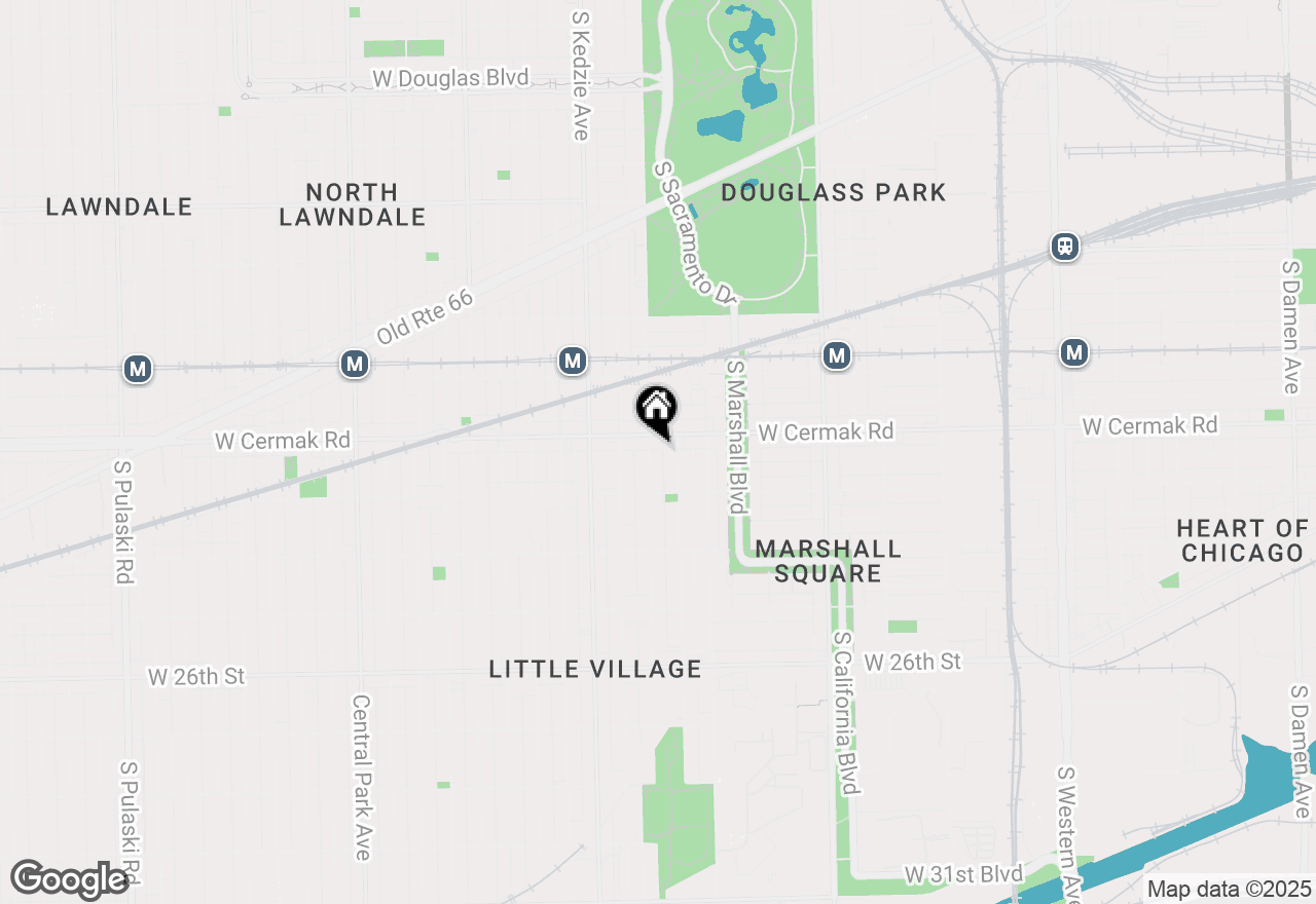 Map of 2215 S Albany Avenue #1F, Chicago, IL 60623