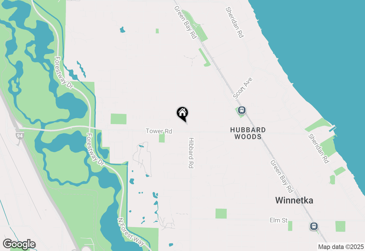 Map of 1305 Forest Glen Drive S, Winnetka, IL 60093