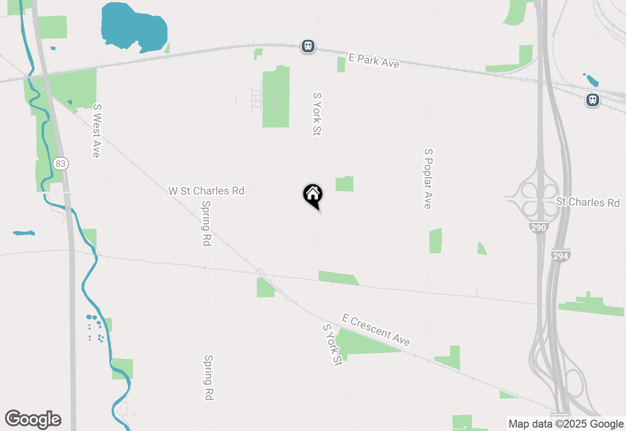 Map of 404 S York Street, Elmhurst, IL 60126