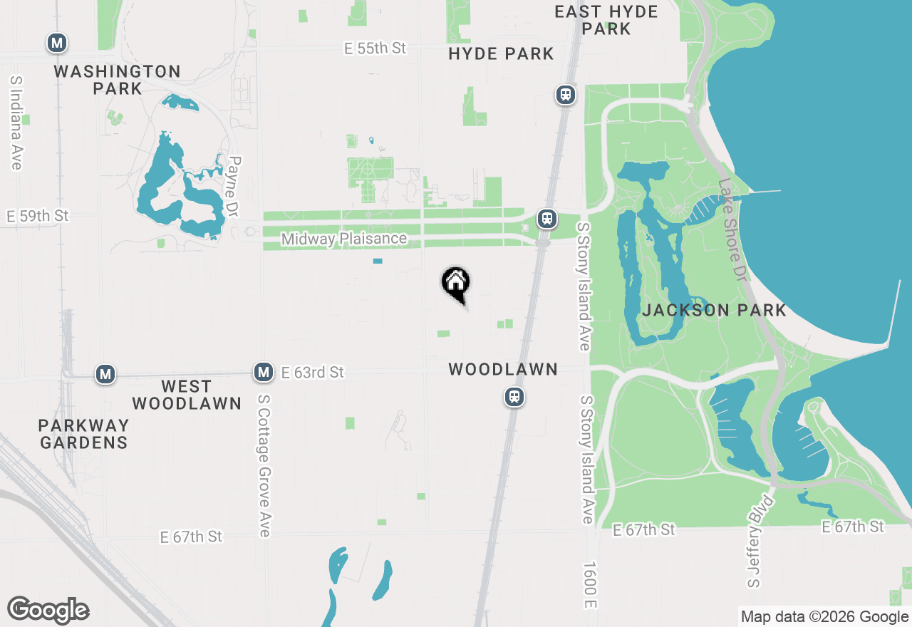 Map of 6137 S Kimbark Avenue #1, Chicago, IL 60637