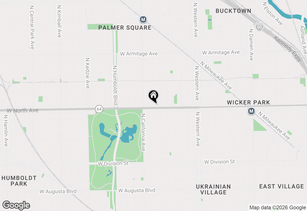 Map of 2712 W North Avenue, Chicago, IL 60647