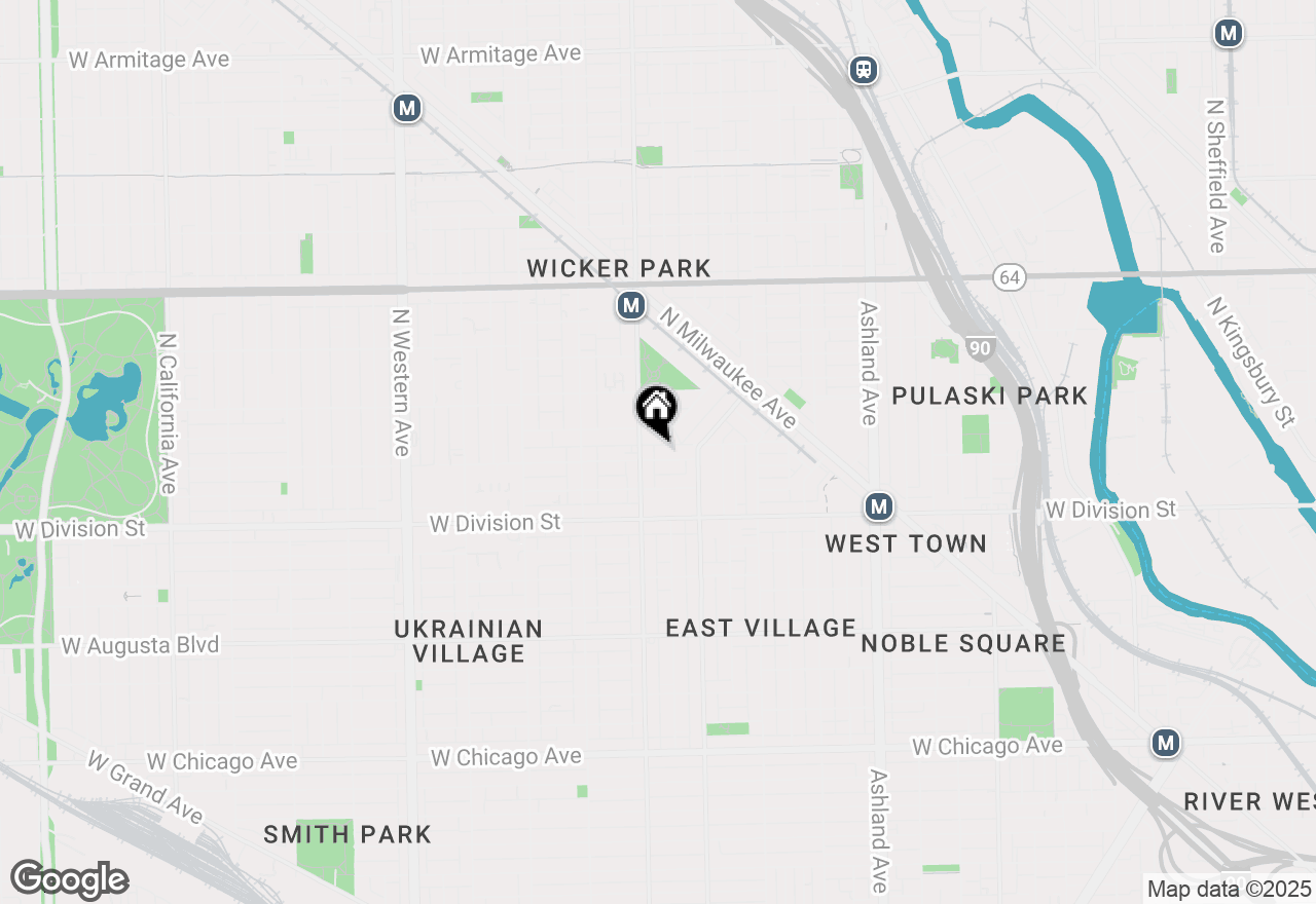Map of 1946 W Potomac Avenue #2W, Chicago, IL 60622
