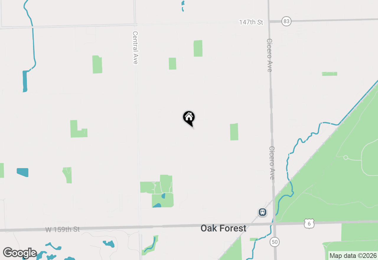 Map of 5239 Laramie Court, Oak Forest, IL 60452
