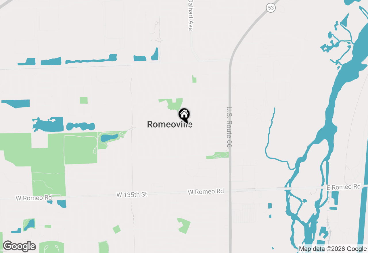 Map of 436 Fenton Avenue, Romeoville, IL 60446