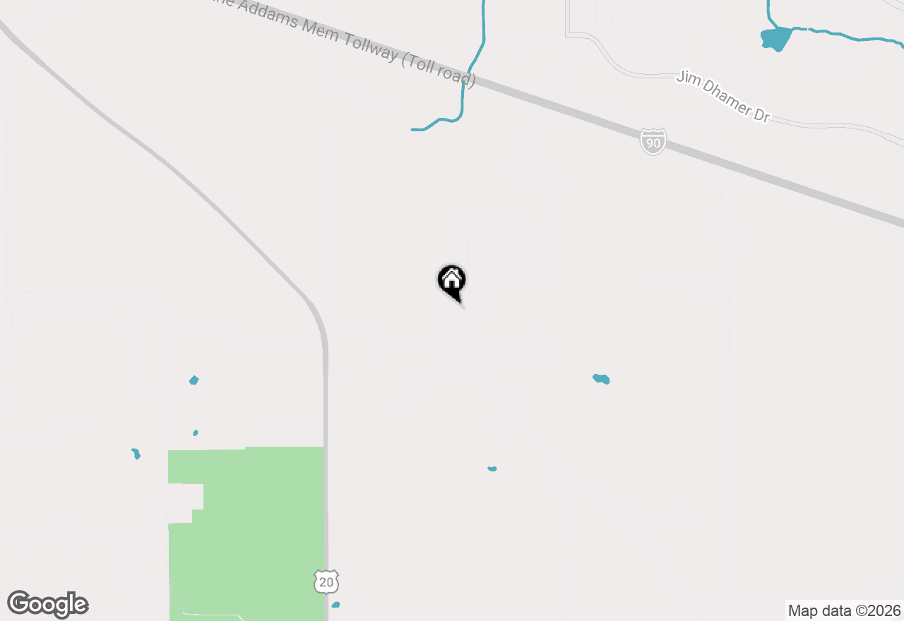 Map of 1541 Bristol Drive, Hampshire, IL 60140