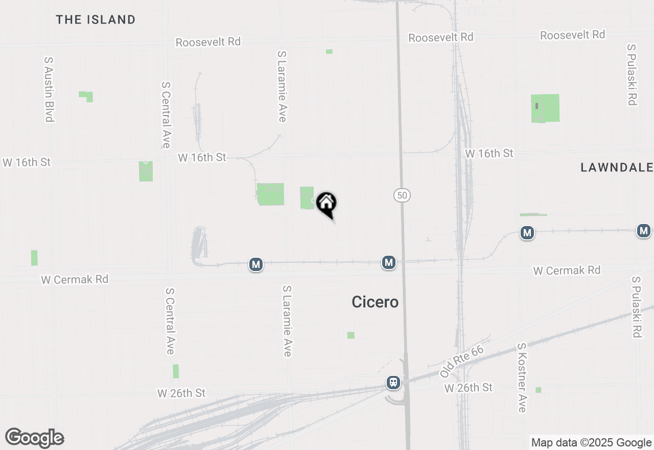 Map of 1912 S 50th Court, Cicero, IL 60804
