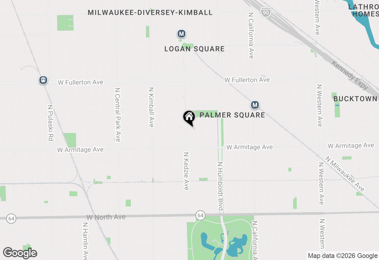 Map of 2065 N Kedzie Avenue #104, Chicago, IL 60647