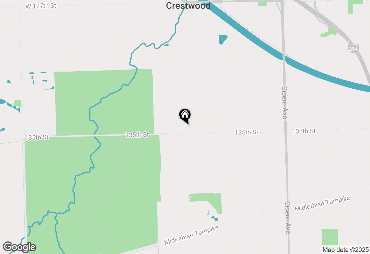 Map of 5406 135th Street, Crestwood, IL 60418
