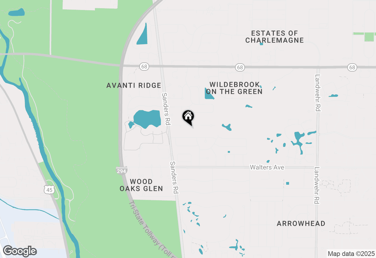 Map of 3961 Greenacre Drive, Northbrook, IL 60062