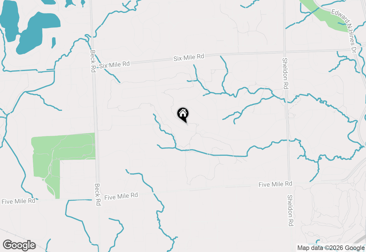 Map of 45864 Tournament Drive, Northville, MI 48168