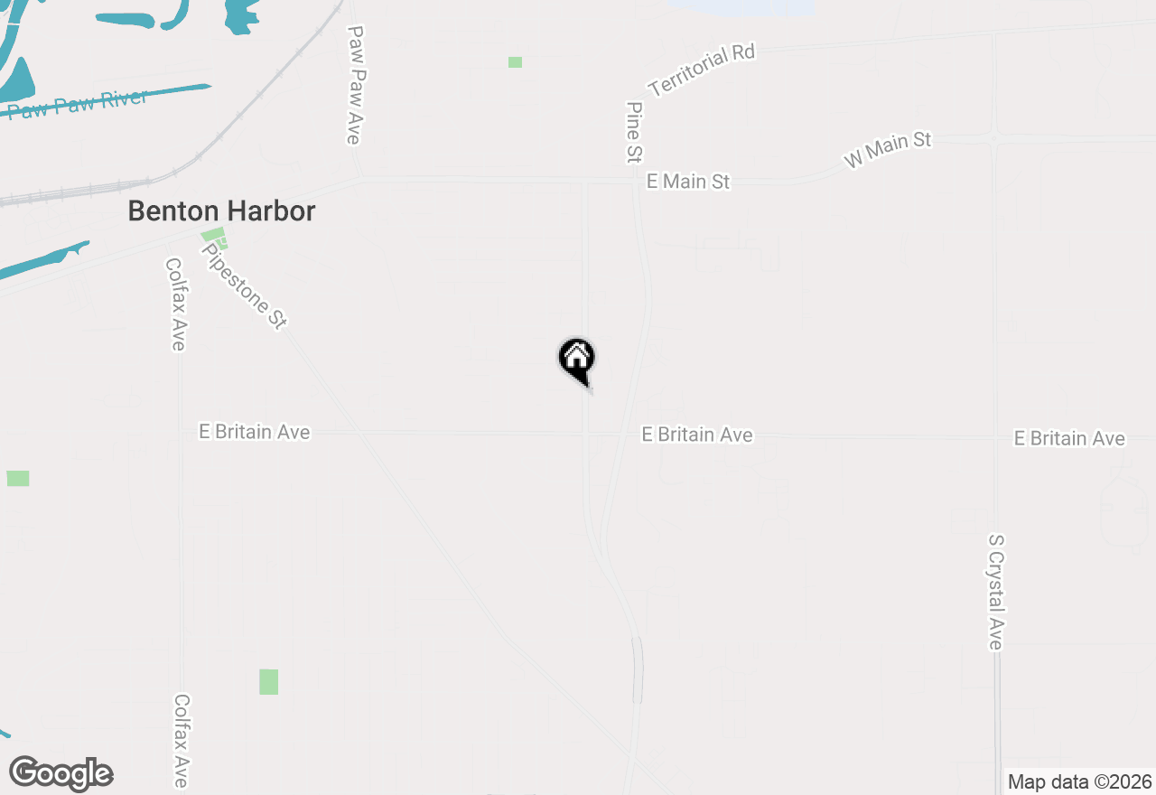 Map of 885 Mineral Avenue, Benton Harbor, MI 49022
