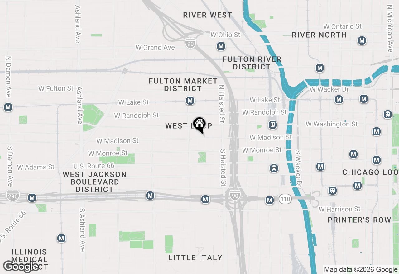Map of 920 W Madison Street #7D, Chicago, IL 60607