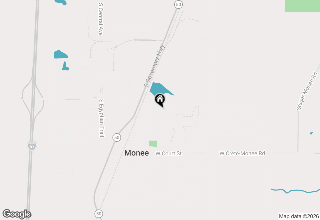 Map of 25530 Shinnecock Drive, Monee, IL 60449