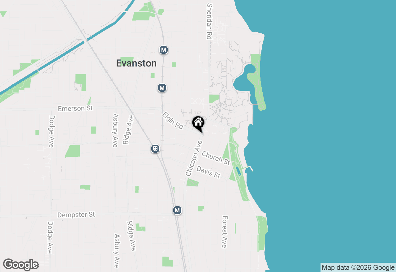 Map of 1738 Chicago Avenue #805, Evanston, IL 60201