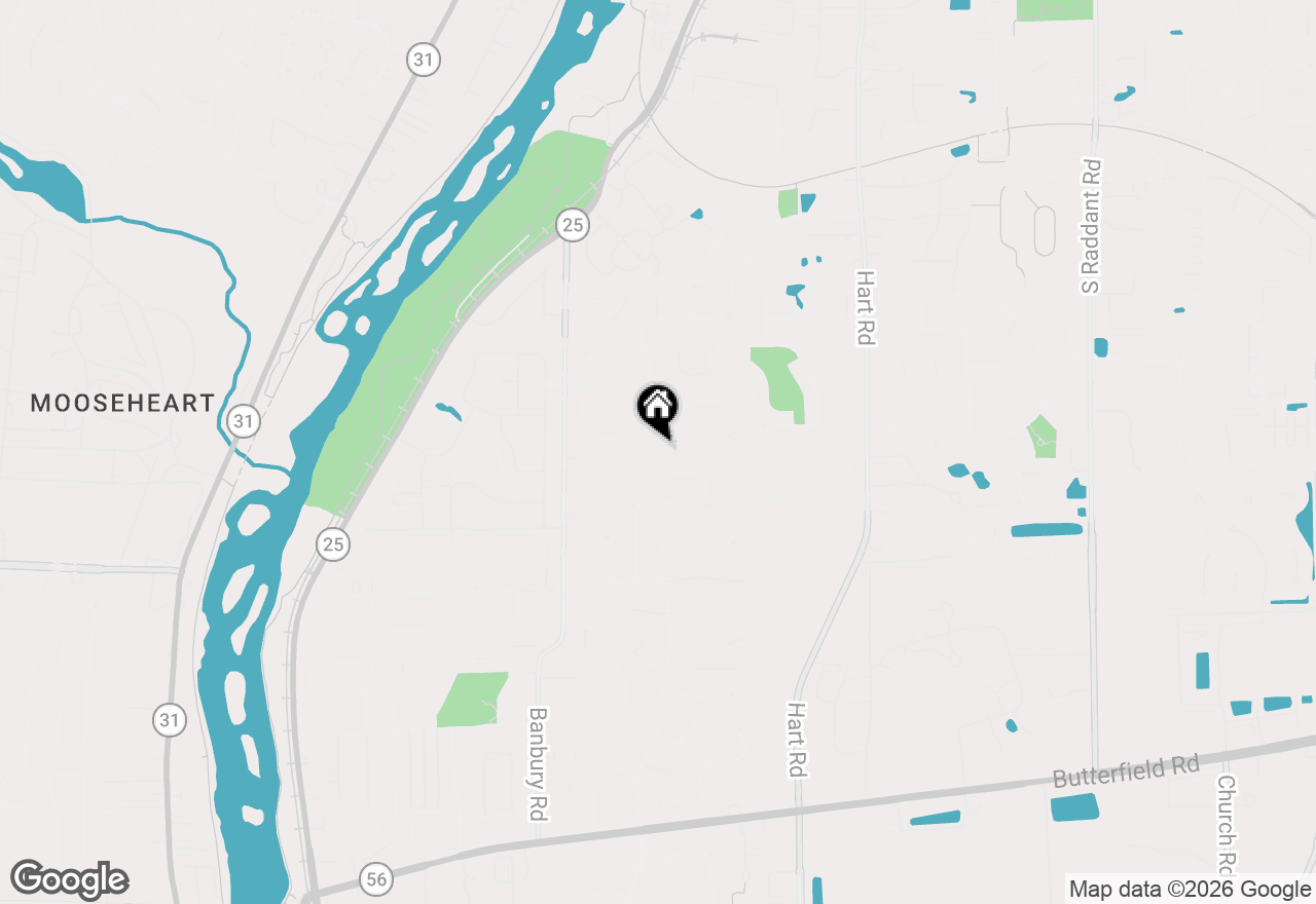 Map of 608 Spyglass Court, North Aurora, IL 60542