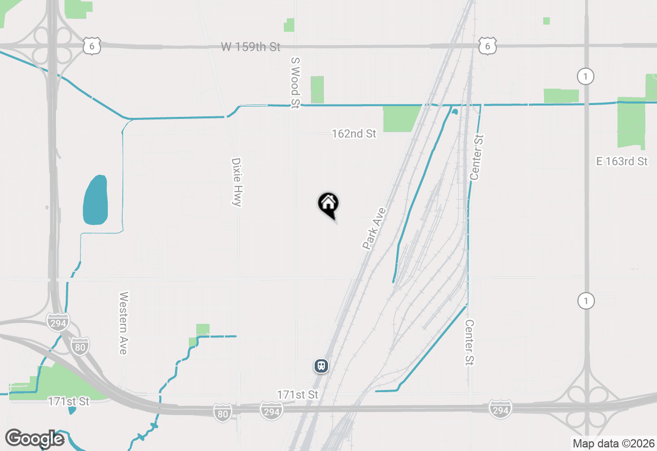 Map of 16511 Paulina Street, Markham, IL 60428