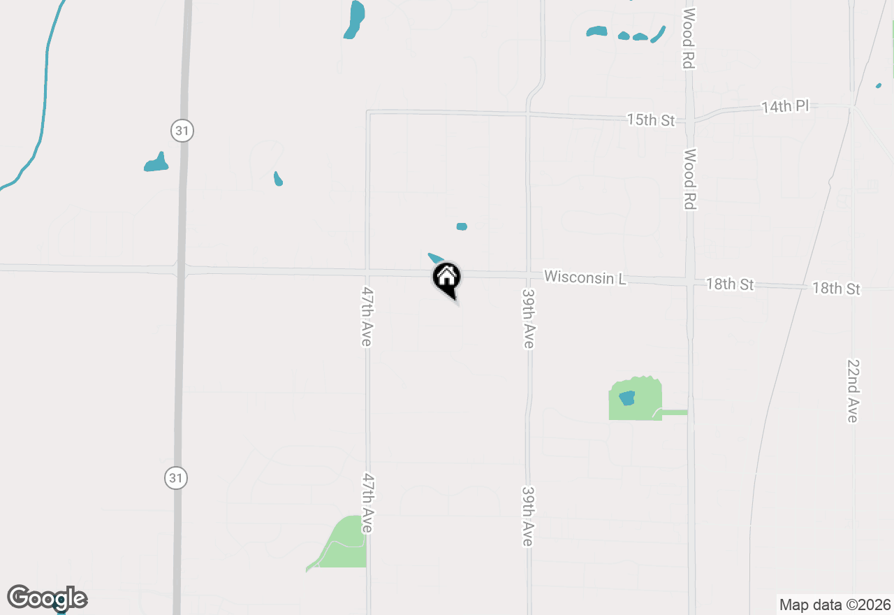 Map of 4329 19th St, Kenosha, WI 53144