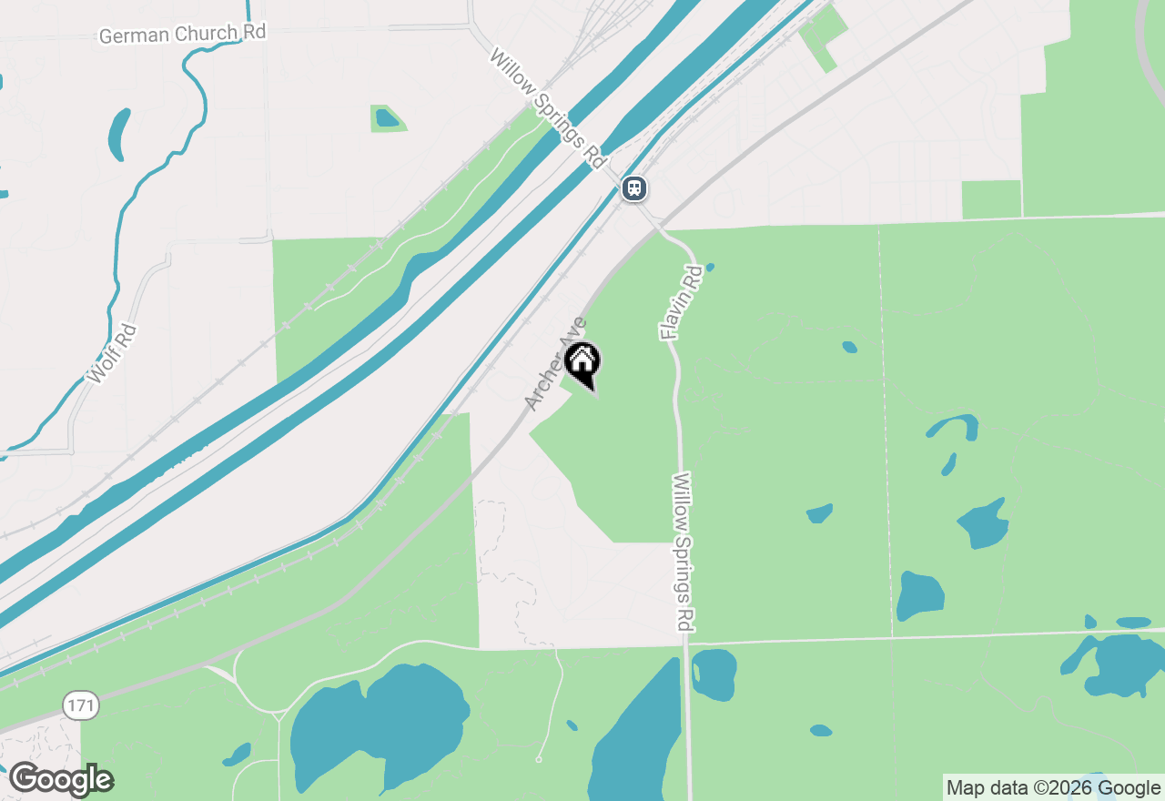 Map of 9045 Archer Avenue, Willow Springs, IL 60480