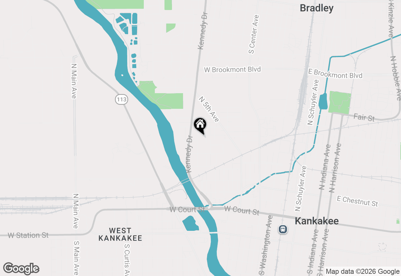 Map of 975 W Park Drive, Kankakee, IL 60901