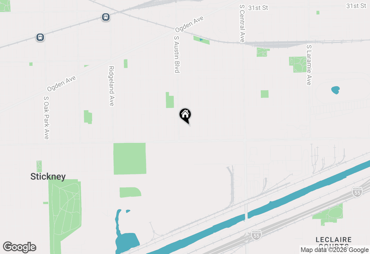 Map of 3804 S 59th Court, Cicero, IL 60804