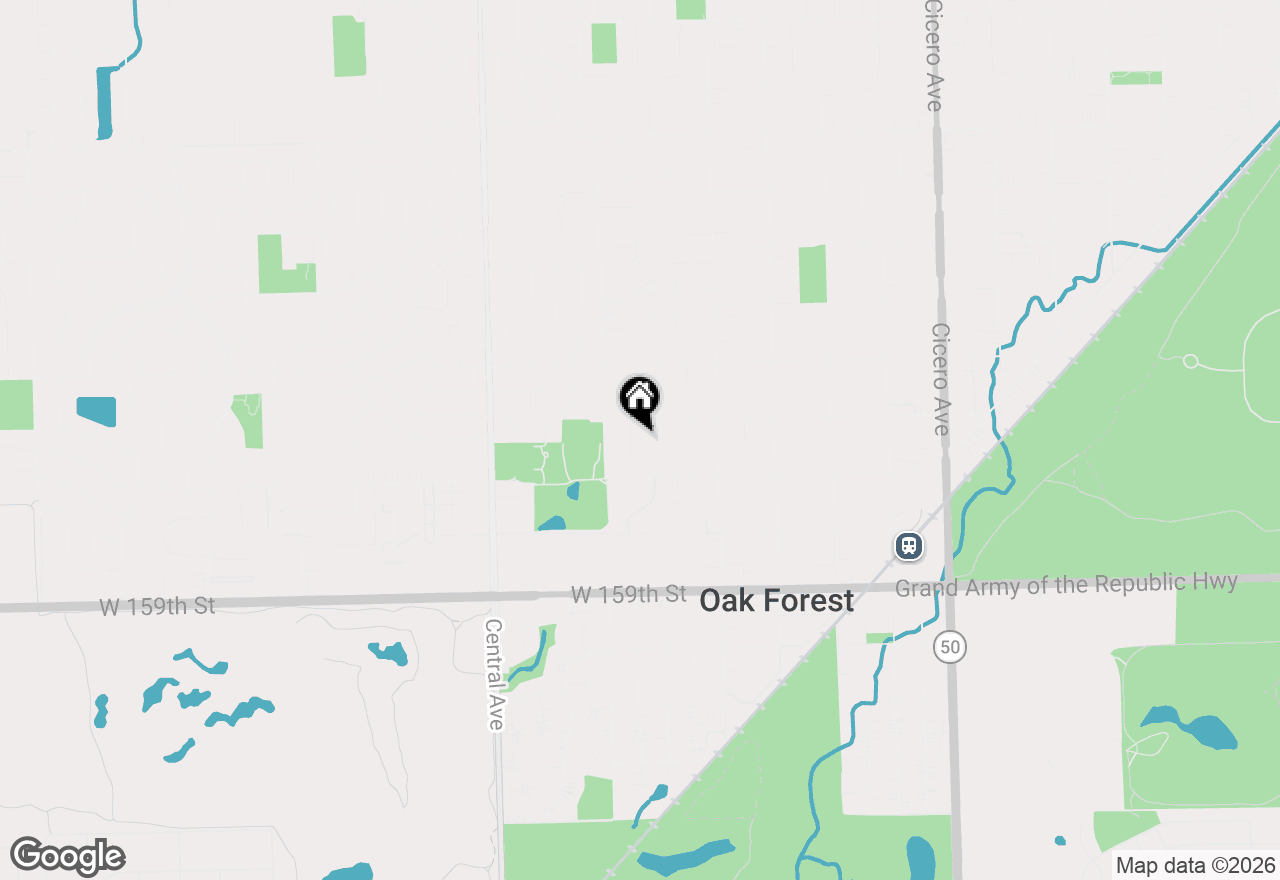 Map of 15619 Lorel Avenue, Oak Forest, IL 60452