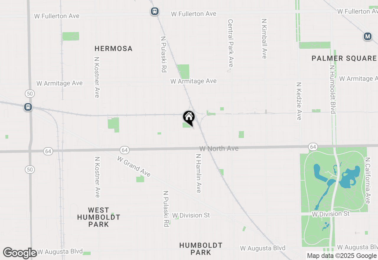 Map of 3836 W Wabansia Avenue, Chicago, IL 60647