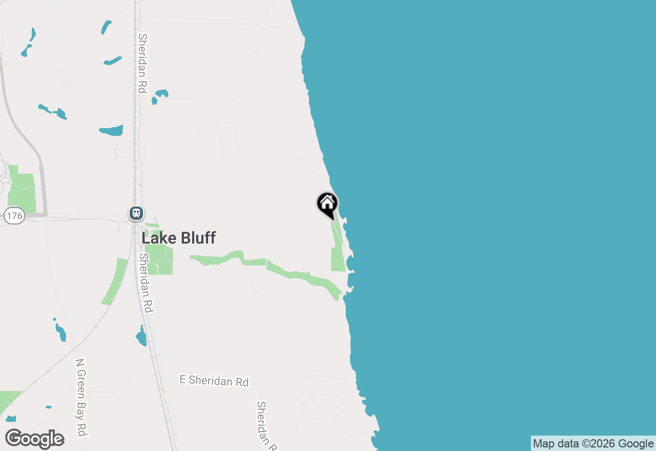 Map of 552 Sunrise Avenue, Lake Bluff, IL 60044