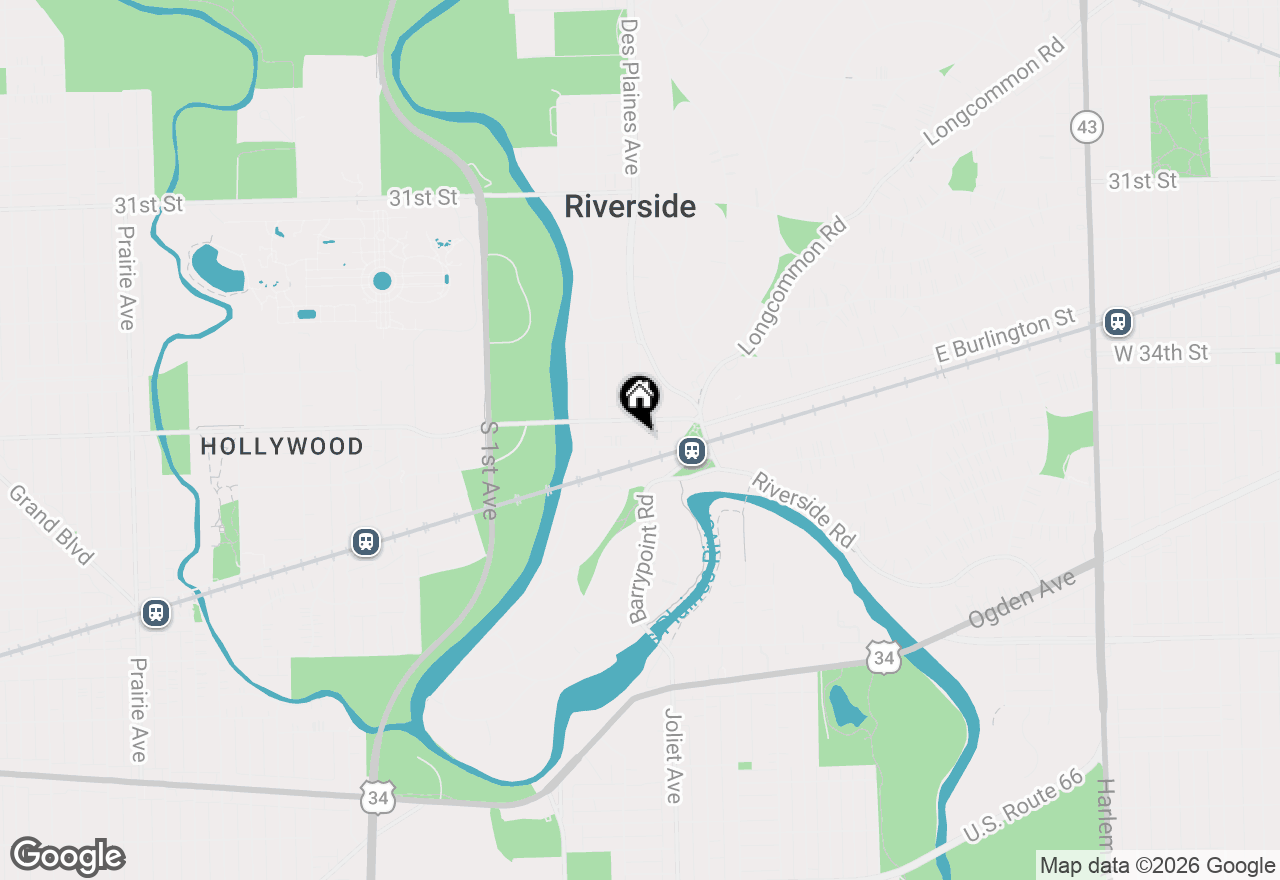 Map of 70 Pine Avenue #1A, Riverside, IL 60546