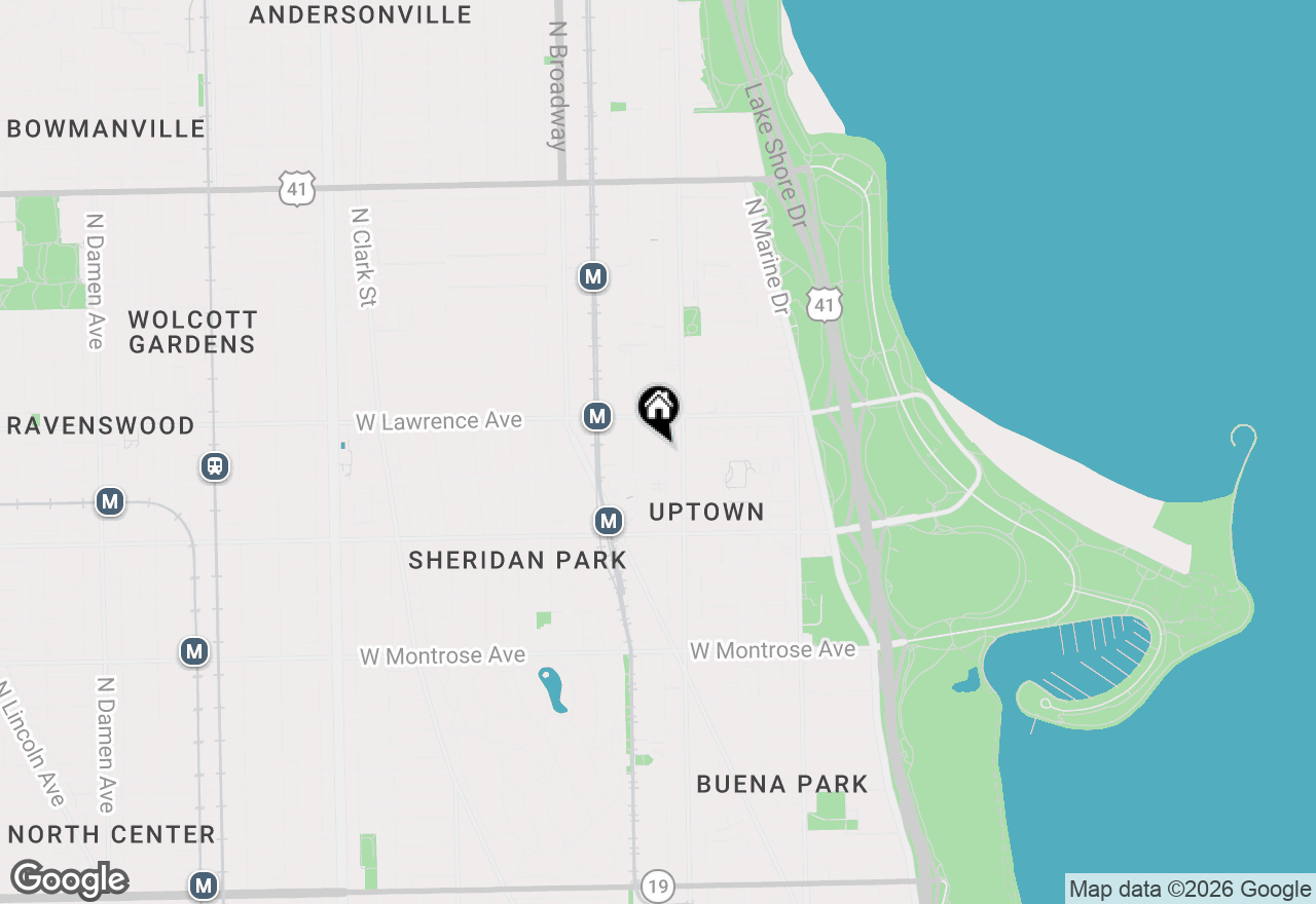 Map of 4725 N Kenmore Avenue, Chicago, IL 60640