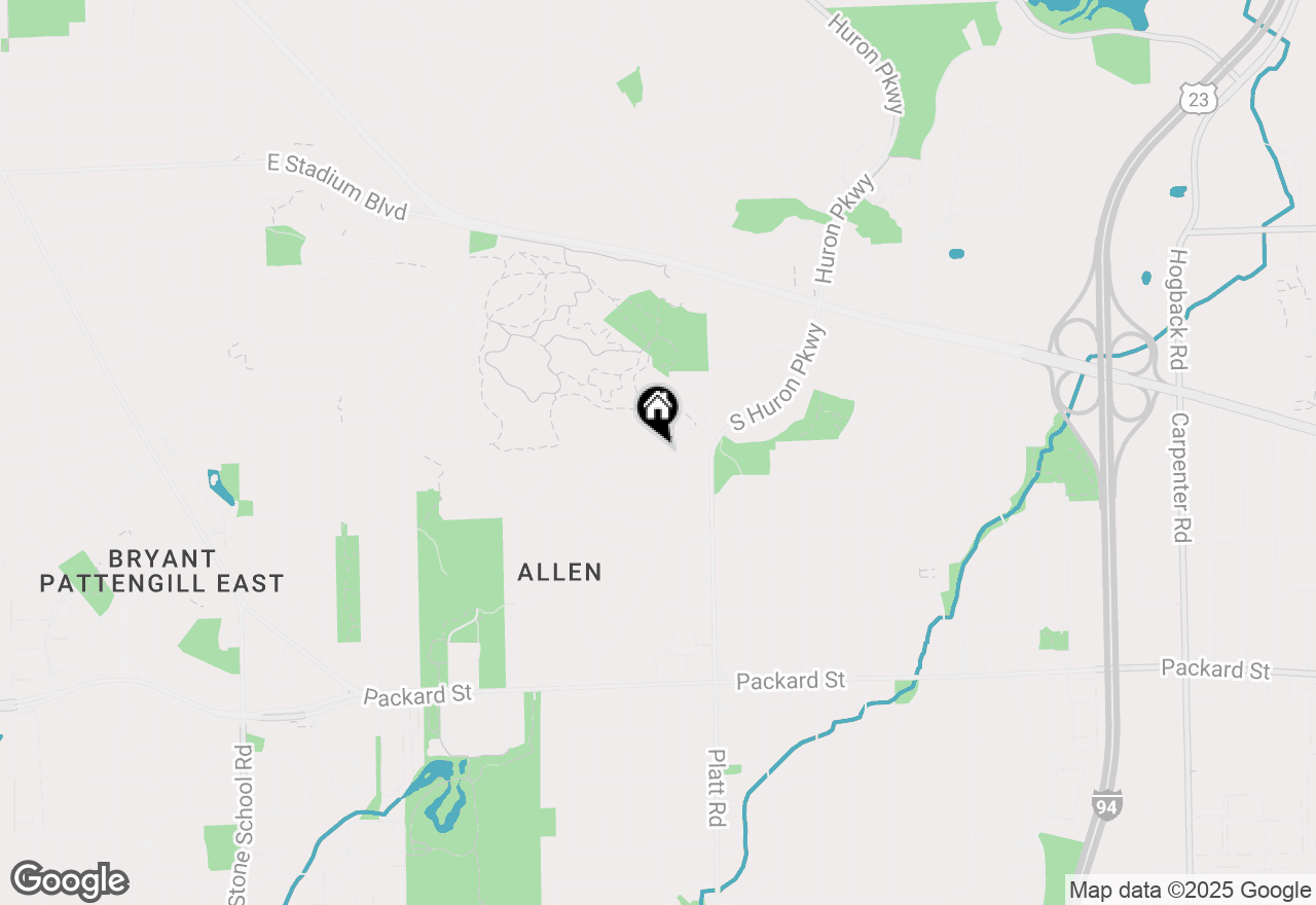 Map of 2831 Canterbury Road, Ann Arbor, MI 48104