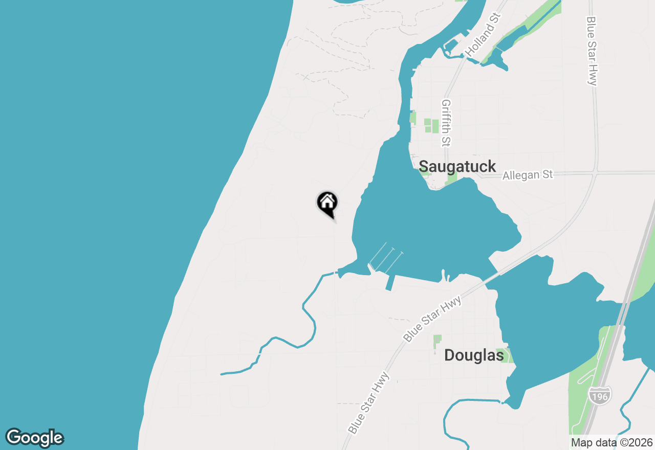 Map of 16 Park Street, Saugatuck, MI 49453