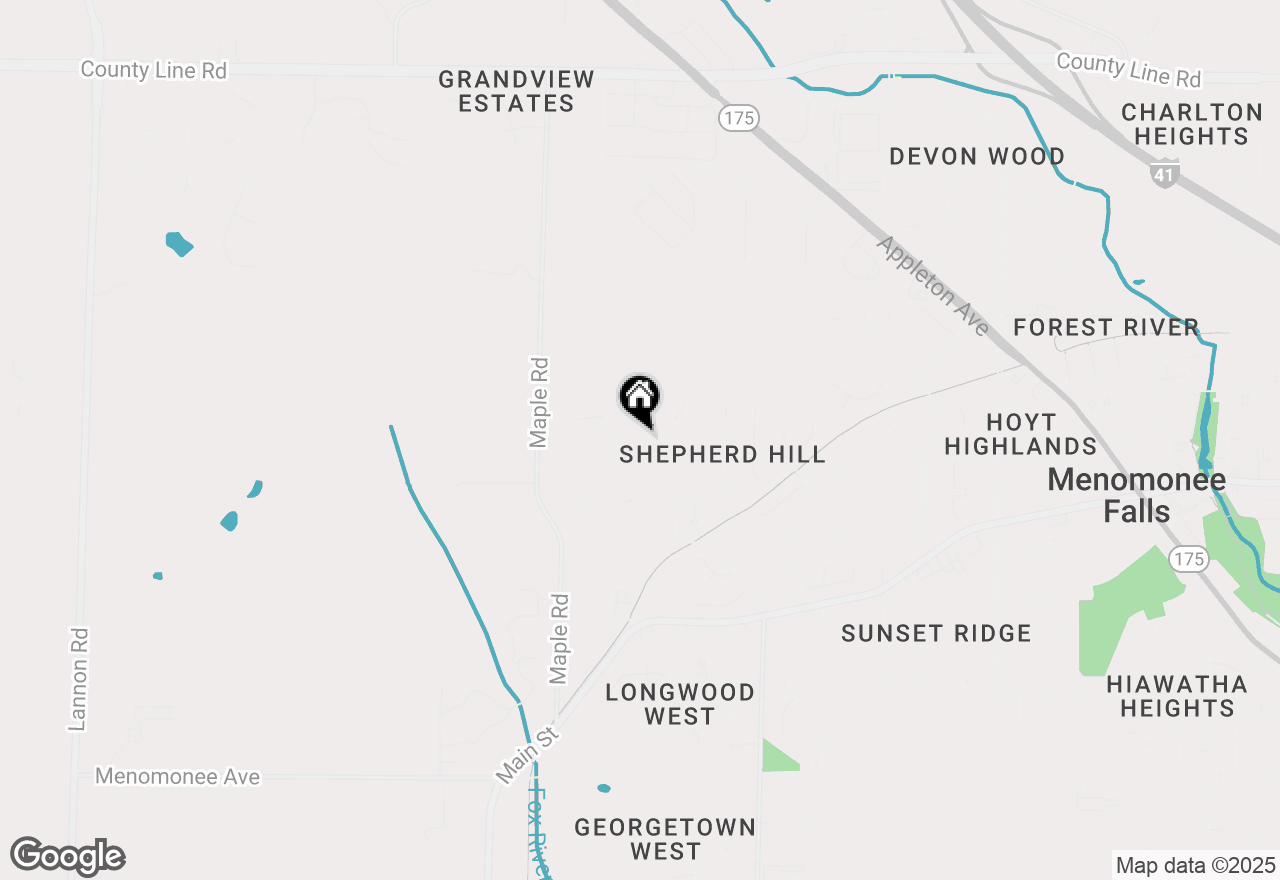 Map of W184N8987 Maryhill Dr, Menomonee Falls, WI 53051