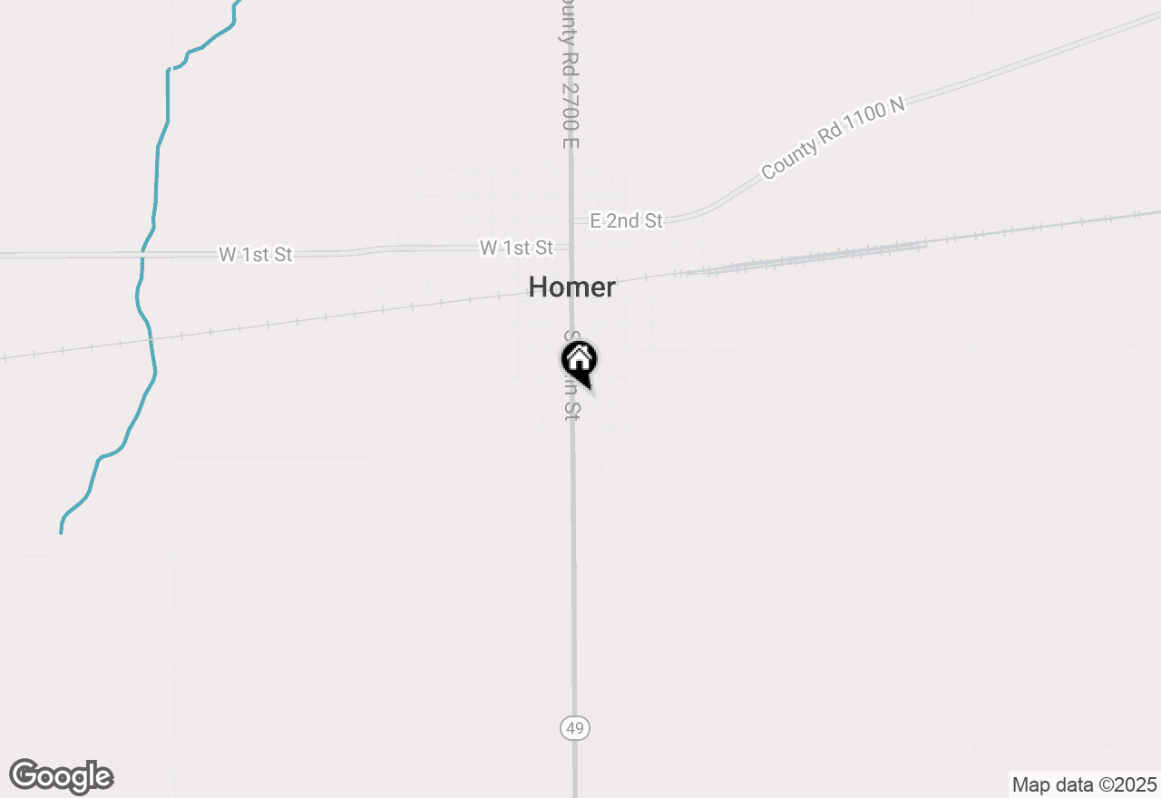 Map of 509 S Main Street, Homer, IL 61849