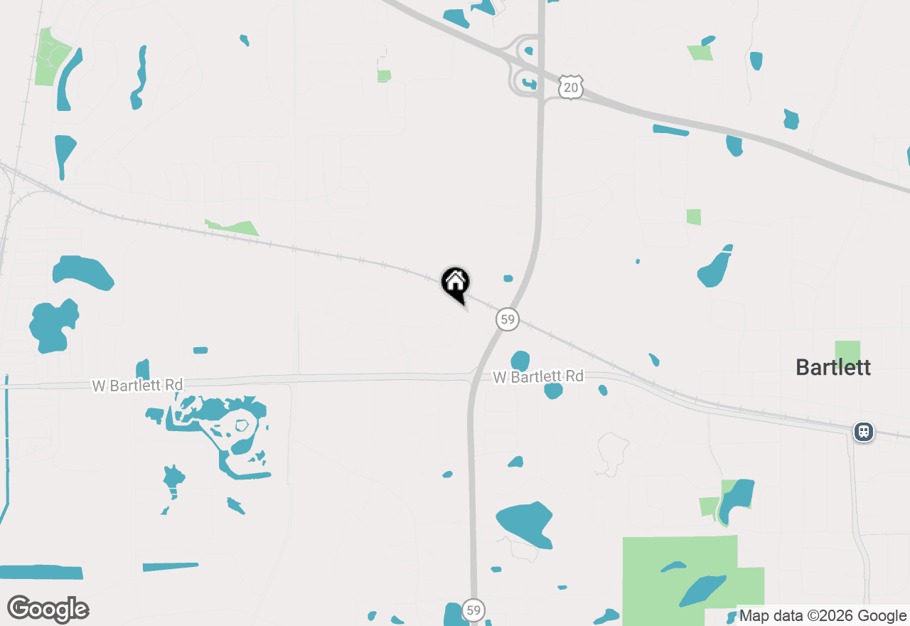 Map of 1137 Wood Lily Lane, Bartlett, IL 60103