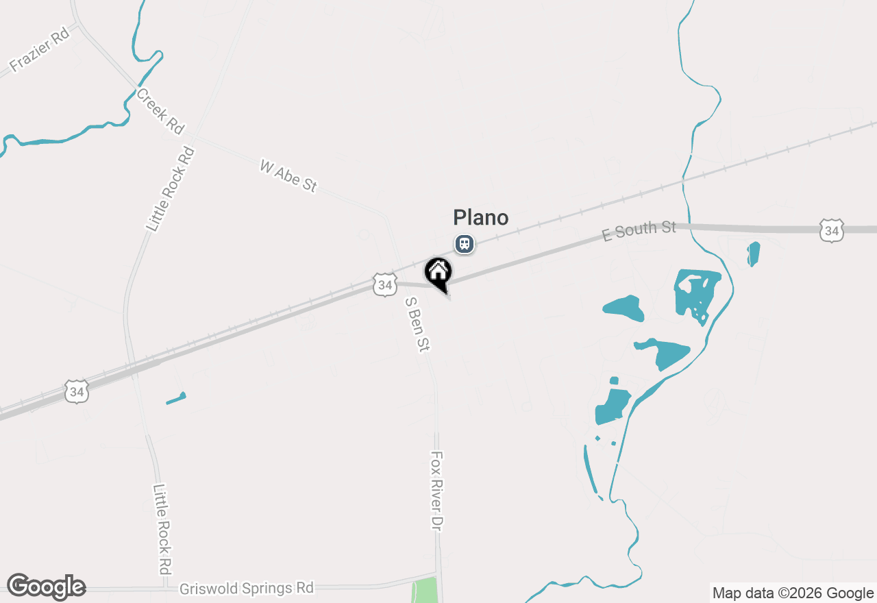 Map of 306 W Dearborn Street, Plano, IL 60545