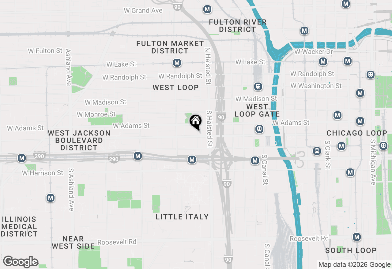 Map of 850 W Jackson Boulevard, Chicago, IL 60607