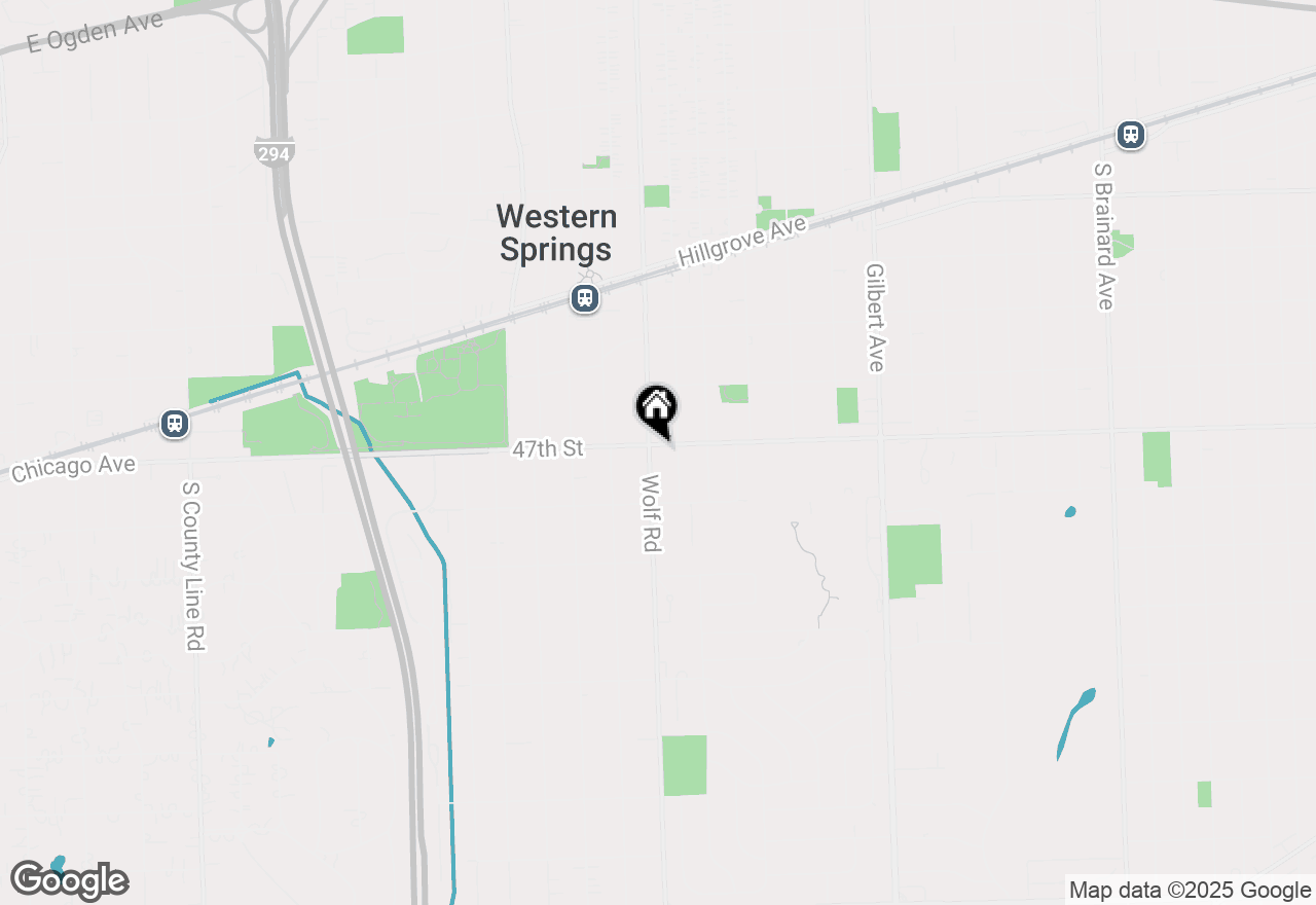 Map of 4701 Wolf Road, Western Springs, IL 60558